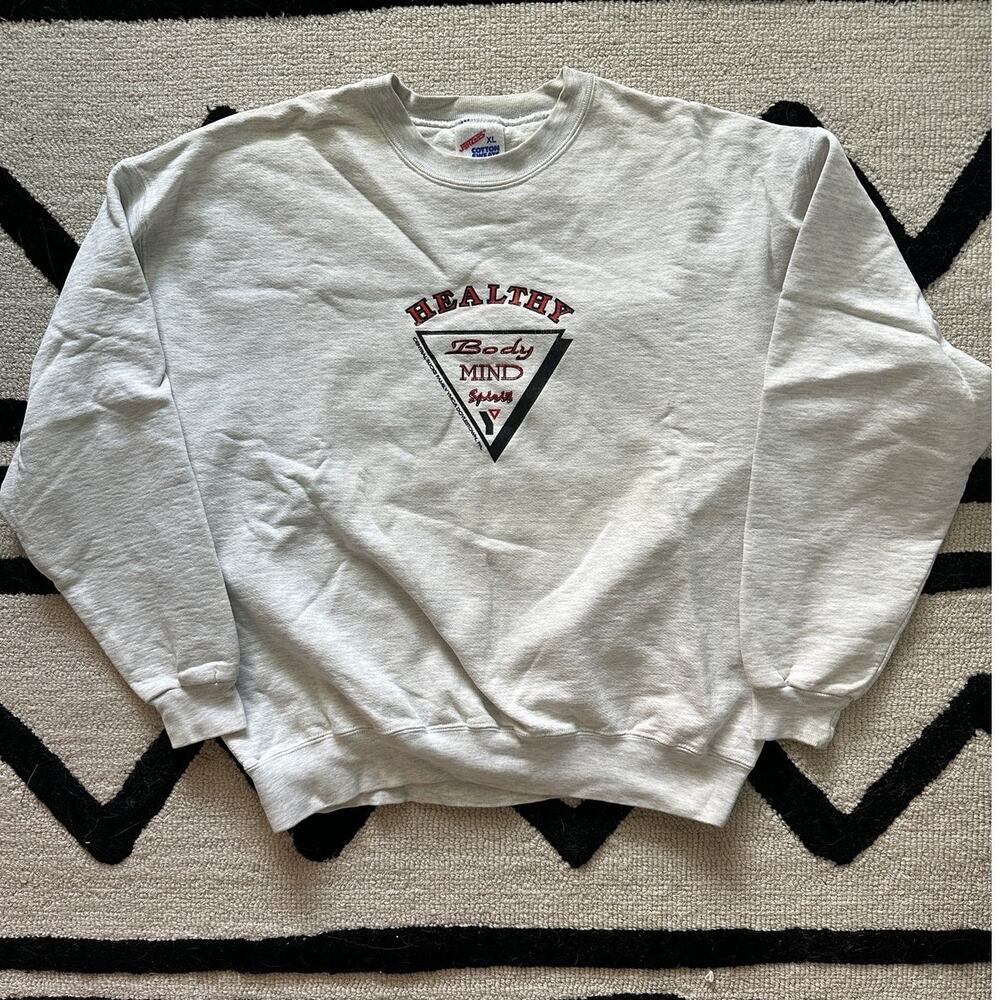 Vintage 90s Jerzees YMCA Embroidered Sweatshirt USA Mens XL